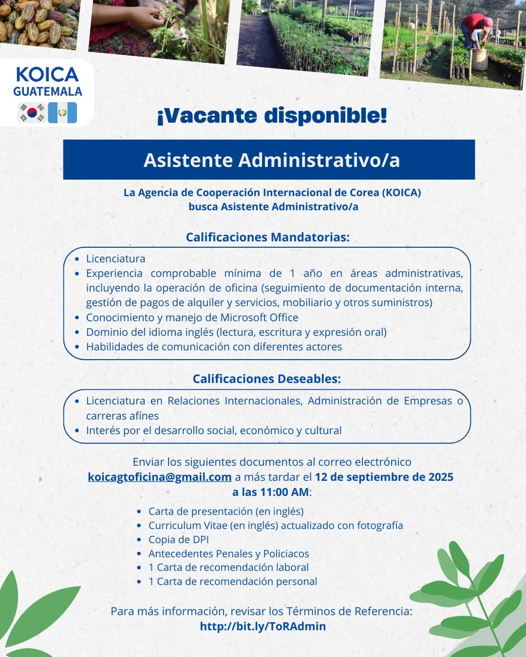 Asistente Administrativo/a - Oferta de Trabajo